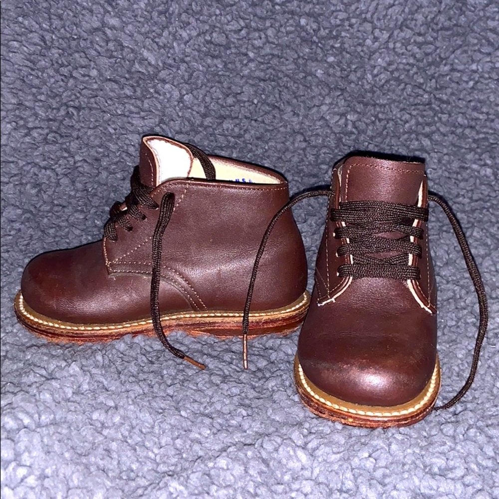 All leather sole toddler boy shoes size 5